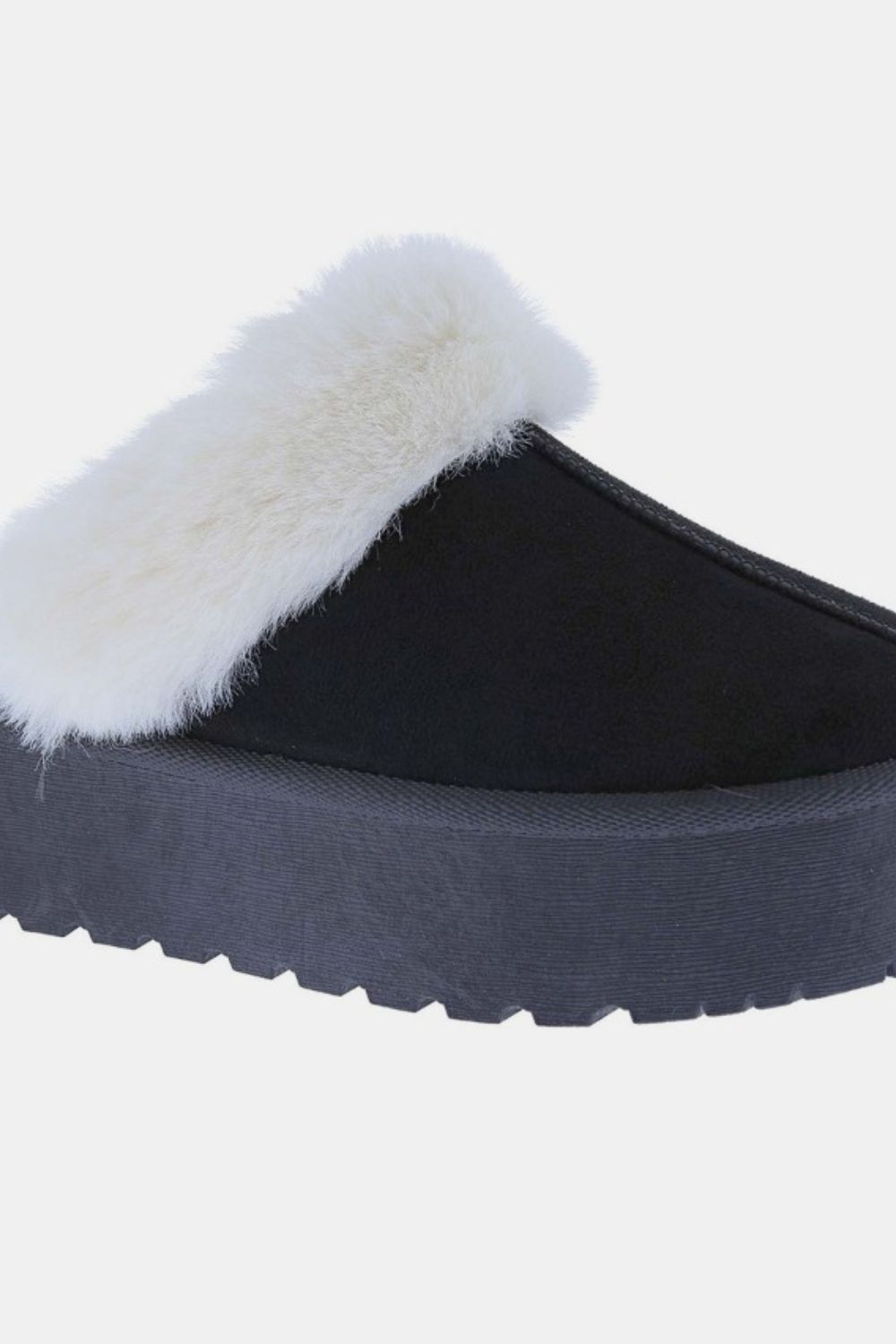 Weeboo Thick Bottom Fur Trim Snow Slippers - All Mine Now Clothing