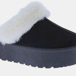 Weeboo Thick Bottom Fur Trim Snow Slippers - All Mine Now Clothing