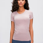 Millennia Round Neck Short Sleeve Active T-Shirt - All Mine Now Clothing