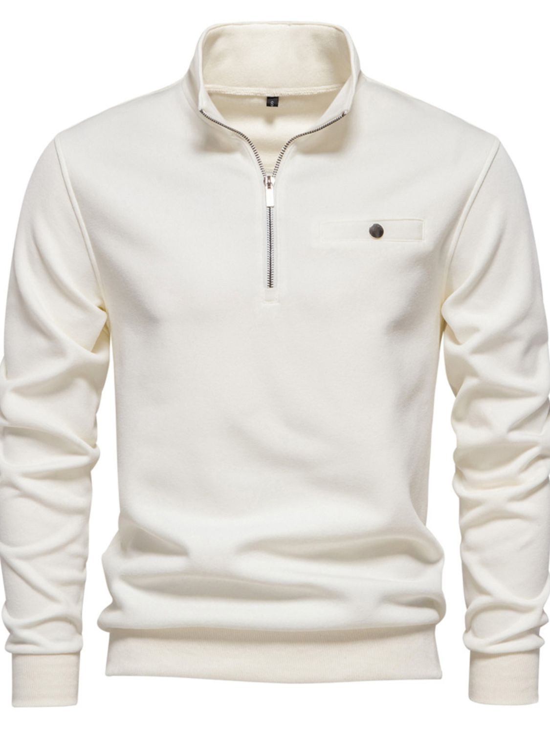 Men's Quarter Zip Long Sleeve Sweatshirt