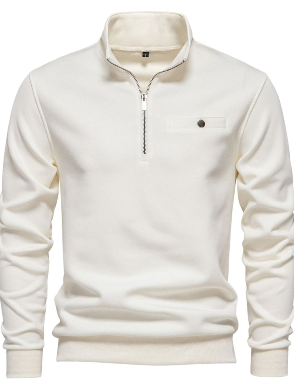 Men's Quarter Zip Long Sleeve Sweatshirt