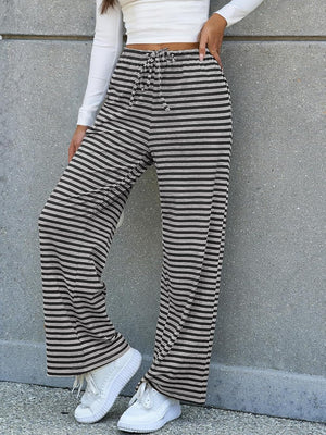 Lovelet Striped Wide Leg Pants - All Mine Now Clothing