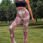 Tie-Dye High Waist Active Leggings - All Mine Now Clothing