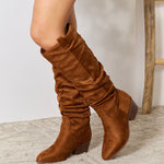 East Lion Corp Block Heel Knee High Boots - All Mine Now Clothing