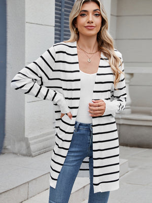 Open Front Long Sleeve Cardigan - All Mine Now Clothing