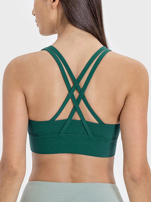 Millennia Crisscross Scoop Neck Active Tank - All Mine Now Clothing