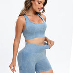 Scoop Neck Wide Strap Top and Shorts Active Set - All Mine Now Clothing