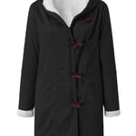 Full Size Pocketed Long Sleeve Hooded Toggle Jacket - All Mine Now Clothing