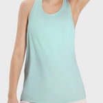 Millennia Round Neck Wide Strap Active Tank - All Mine Now Clothing