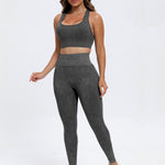 Scoop Neck Wide Strap Top and Pants Active Set - All Mine Now Clothing