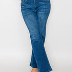 bytos Full Size Cat's Whiskers High Rise Straight Jeans - All Mine Now Clothing