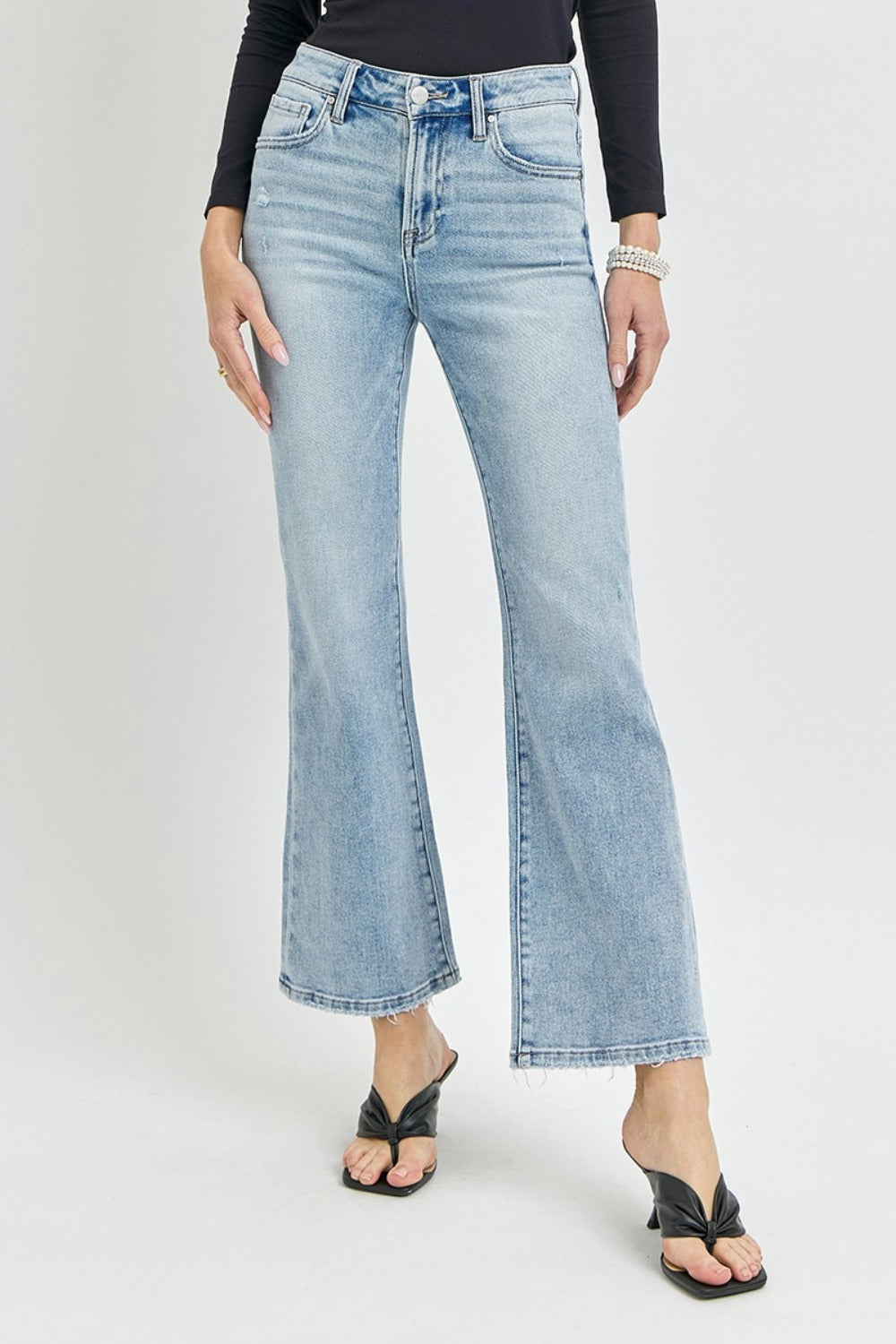 RISEN Full Size High Rise Ankle Flare Jeans - All Mine Now Clothing