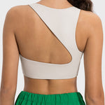 Millennia Cutout Round Neck Active Tank - All Mine Now Clothing