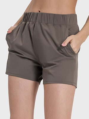 Millennia Elastic Waist Active Shorts - All Mine Now Clothing