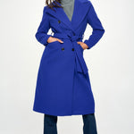 Coalition LA Double-Breasted Longline Coat with Belt - All Mine Now Clothing