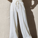 Honey Drawstring Elastic Waist Wide Leg Pants - All Mine Now Clothing