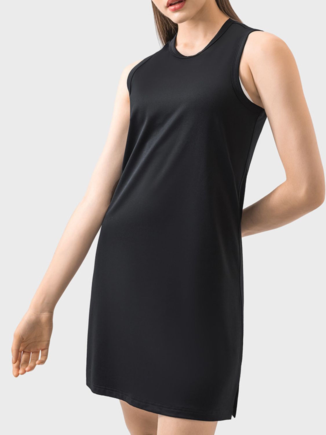 Millennia Round Neck Sleeveless Active Dress - All Mine Now Clothing