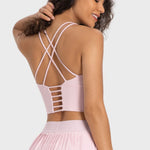 Millennia Crisscross Back Ladder Detail Sports Bra - All Mine Now Clothing