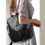 PU Leather Large Backpack Bag - All Mine Now Clothing