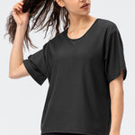 Round Neck Short Sleeve Active Tee - All Mine Now Clothing