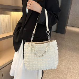 Bubble Textured Tote Bag - All Mine Now Clothing