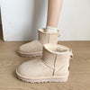 Faux Fur Round Toe Platform Boots - All Mine Now Clothing