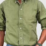 Men's Plus Size Collared Button Down Shirt