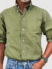 Men's Plus Size Collared Button Down Shirt