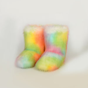 Thermal Fuzzy Platform Boots - All Mine Now Clothing