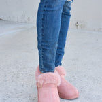 Forever Link Furry Chunky Thermal Ankle Boots - All Mine Now Clothing