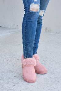 Forever Link Furry Chunky Thermal Ankle Boots - All Mine Now Clothing