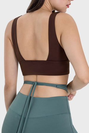 Millennia Backless Wide Strap Active Bra - All Mine Now Clothing