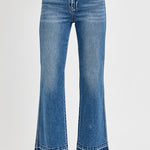 RISEN Full Size Raw Hem Ankle Bootcut Jeans Plus Size Trendsi