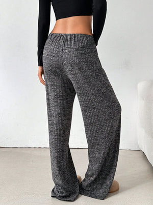 Tied Striped Wide Leg Pants - All Mine Now Clothing