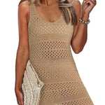 Openwork Scoop Neck Cover Up - All Mine Now Clothing