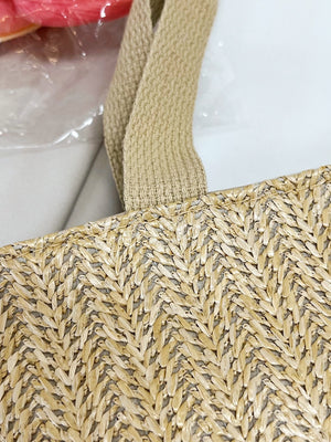 Straw Woven Tote Bag - All Mine Now Clothing