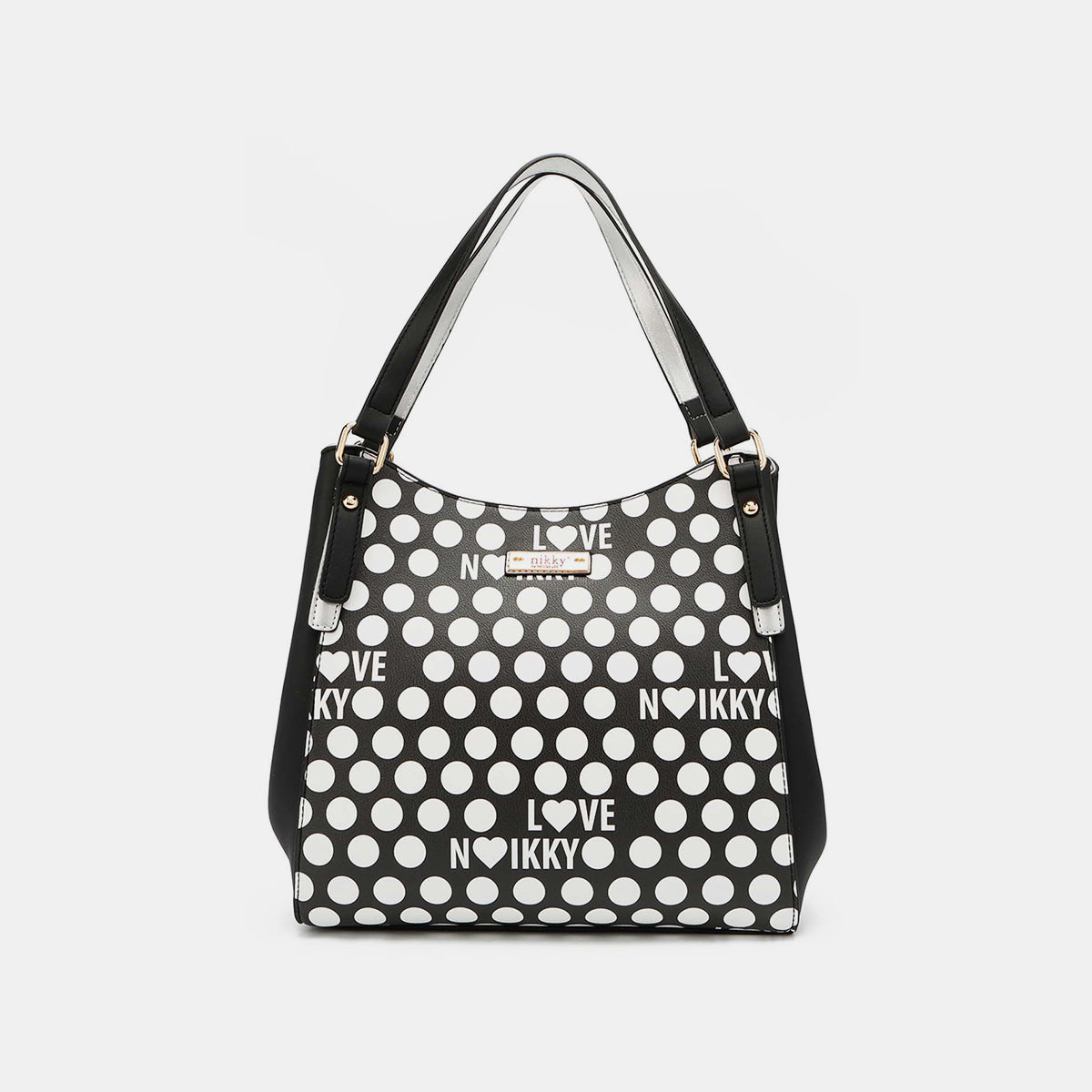 Nicole Lee USA Contrast Polka Dot Handbag - All Mine Now Clothing