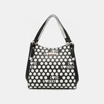 Nicole Lee USA Contrast Polka Dot Handbag - All Mine Now Clothing