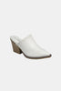 Forever Link Pointy Toe Slip On Chunky Mules - All Mine Now Clothing