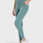 Millennia Pocketed High Waist Active Leggings - All Mine Now Clothing