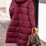 Full Size Zip Up Sherpa Hooded Coat Trendsi