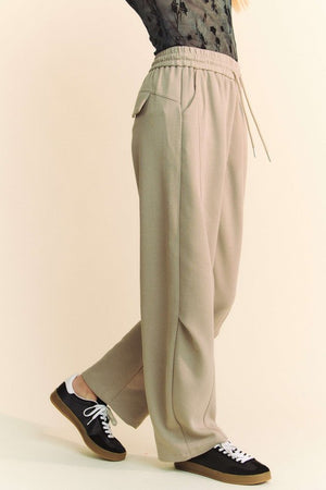 Davi & Dani Drawstring Wide Leg Sweatpants - All Mine Now Clothing