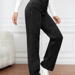 High Waist Straight Jeans - All Mine Now Clothing