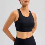 Round Neck Cutout Cropped Active Tank - All Mine Now Clothing