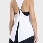 Millennia Round Neck Wide Strap Active Tank - All Mine Now Clothing