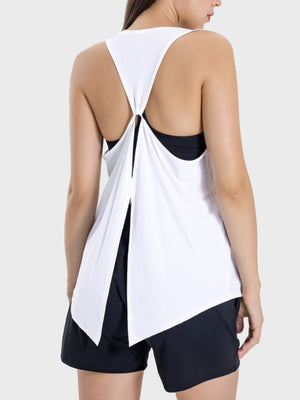 Millennia Round Neck Wide Strap Active Tank - All Mine Now Clothing