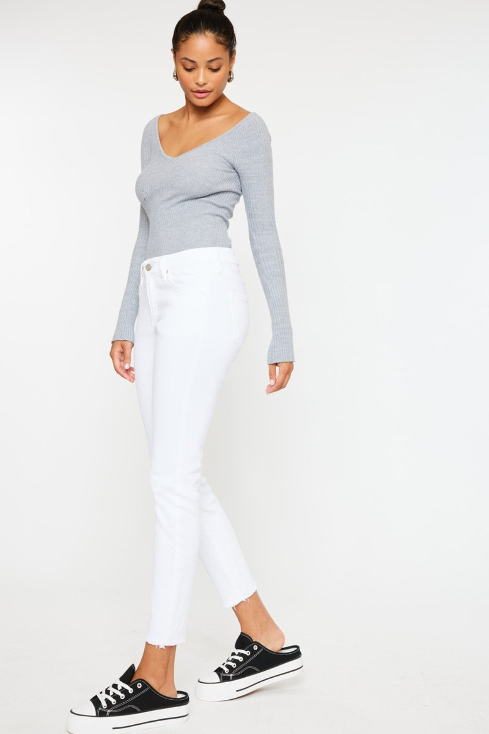 Kancan Mid Rise Ankle Skinny Jeans - All Mine Now Clothing