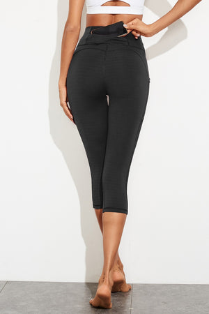 Waistband Active Leggings with Pockets - All Mine Now Clothing