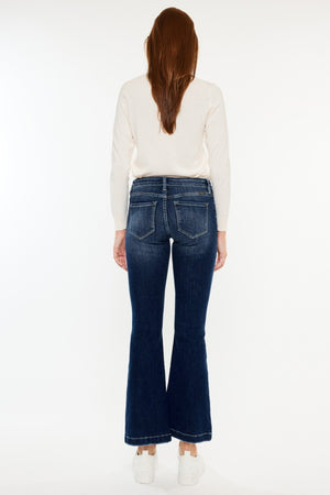 Kancan Mid Rise Button Fly Flare Jeans - All Mine Now Clothing