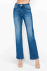 bytos Full Size Cat's Whiskers High Rise Straight Jeans - All Mine Now Clothing